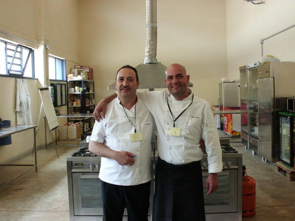 Con el Chef profesor del centro Tomas Maroto
