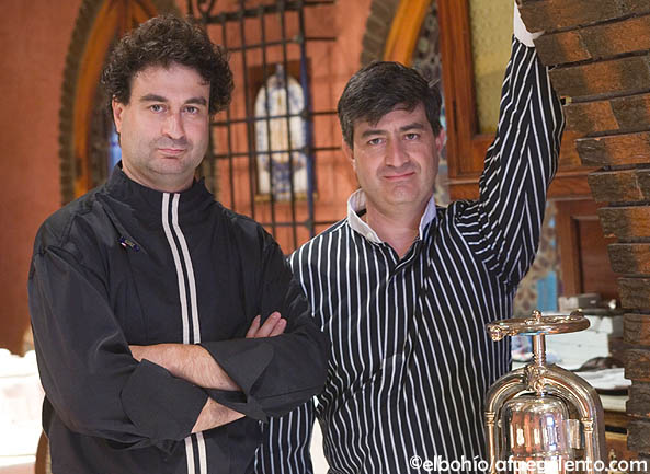 Pepe y Diego Rodríguez Rey, en el restaurante El Bohio