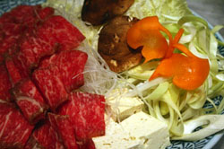 Yaki-shabu con verduras