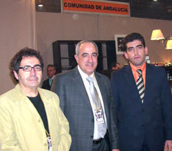 Con el presidente de Cofradías, en el restaurante de Andalucía