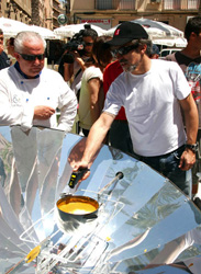 Sergi Arola, con la cocina solar