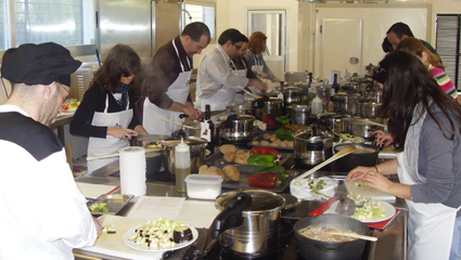Participantes del Curso de Cocina Económica, en la Escuela Torrepavas