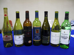 Botellas de los 7 vinos degustados. Foto: Roberto Quaas