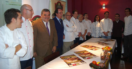 Cocineros de Cáceres y Badajoz en la presentación