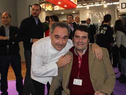 Ferran Adrià con Fernando González (cocinero y autor de este reportaje)