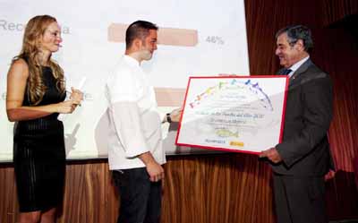 Entrega del título Cocinero de la Trucha del año a Jose Luis Moreno