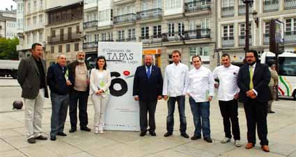 Recepción del jurado de expertos del concurso con el alcalde de Lugo