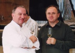 Joachim Koerper y Ángel García Puertas, propietario de Mas Passamaner