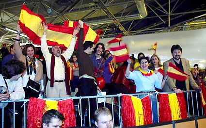el entusiasmo de la afición española
