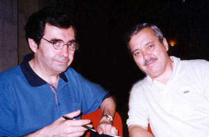 José Antonio Martín Benítez (derecha) con José Oneto (izquierda)