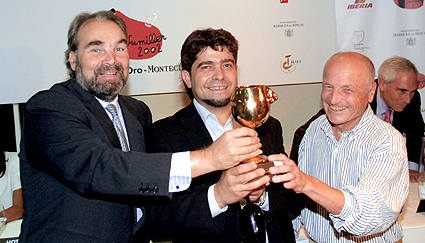 Lucio del Campo (centro) y Antonio López (dcha.)