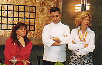 De izquierda a derecha: Samantha Vallejo-Nágera, Sergi Arola y Teresa Sapey