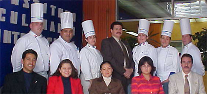 Algunos profesores del Instituto Culinario Internacional