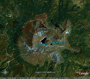 Nevado Toluca, vista satelital
