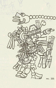 Imagen del Dios Quetzalcoatl