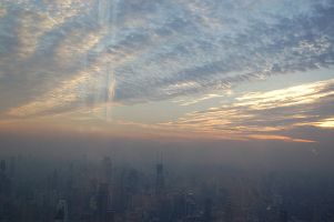 Vista aérea de Shangai