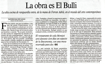La Vanguardia, 14 de junio de 2007