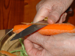 Se pelan las zanahorias