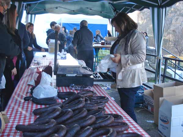 Puesto de morcillas. Foto: CdM