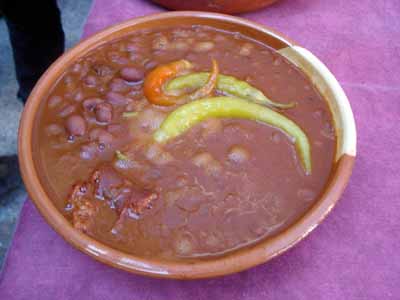 Plato de alubias rojas de Anguiano. Foto: CdM