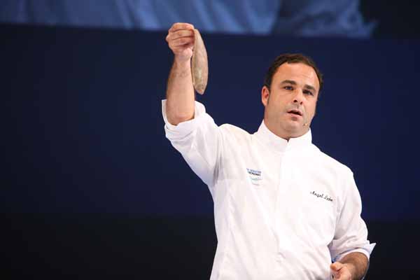 Ángel León, en San Sebastián Gastronomika. Foto: Javier Peña