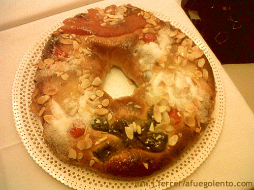 Bolo do Rei de frutas