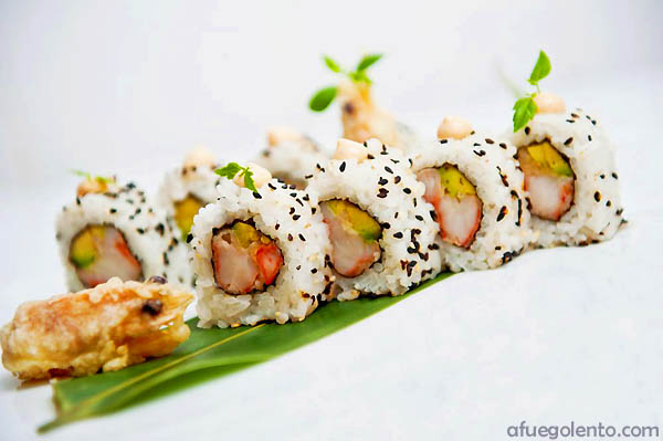 Uno de los sushis de Raúl Resino