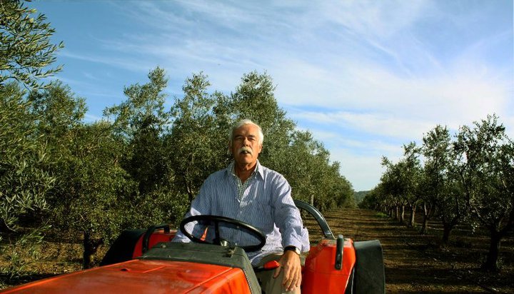 Pepe Solivellas en la finca 