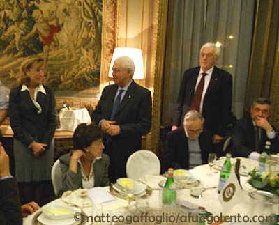 Doña Pinuccia Bello, Cesare Salvadori, y Mauro Francisco