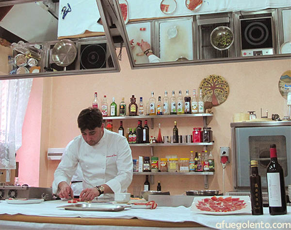 Fernando del Cerro, en un momento de la demostración