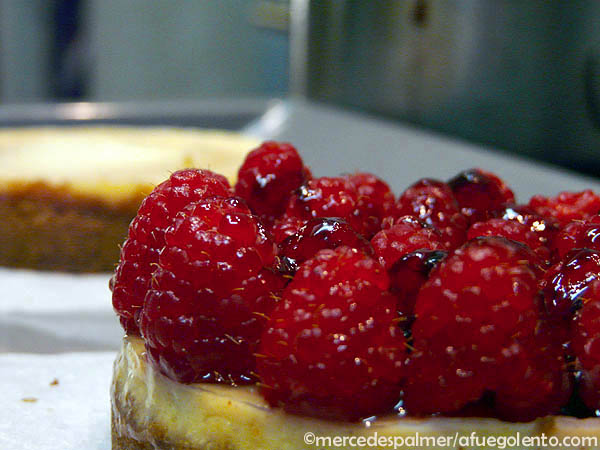 Receta Tartaleta de Queso y Frambuesas