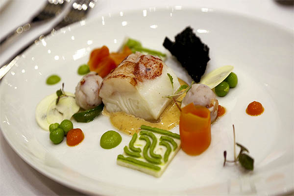 Plato de halibut