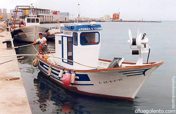 Andrés y Carmen, una de las de la Cofradía de Santa Pola