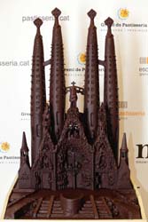 El Templo de la Sagrada Familia, de chocolate