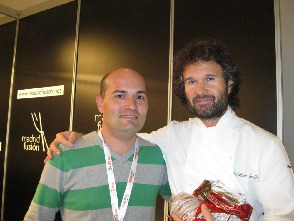 Carlo Cracco y Raúl Resino