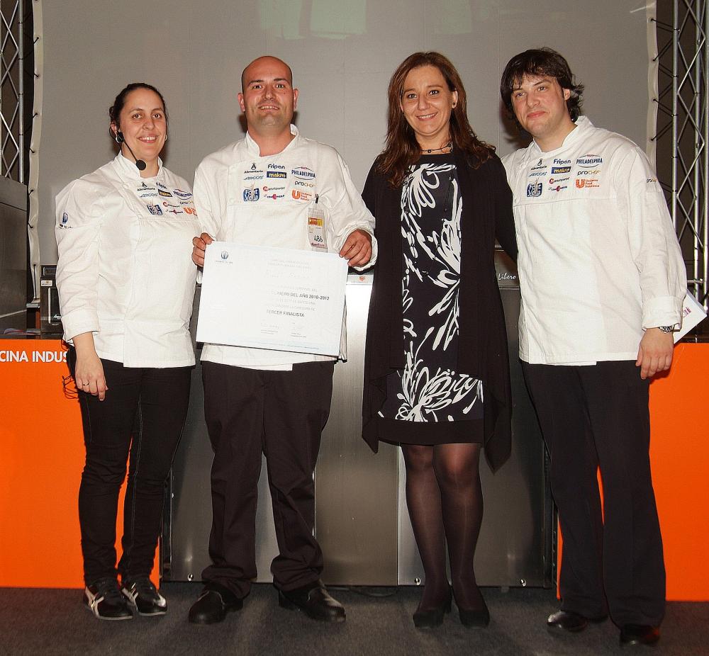 Raúl Resino en la entrega de premios