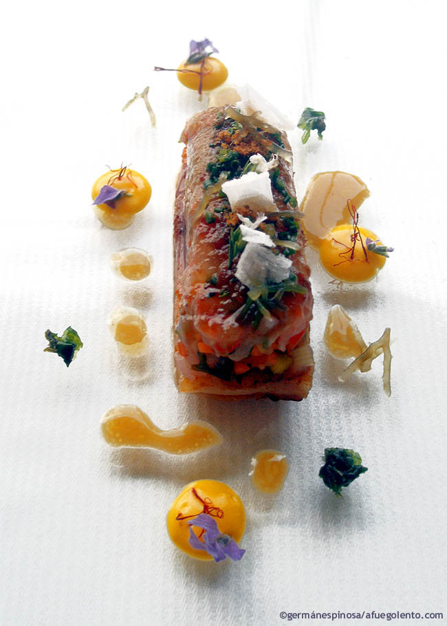 Canelón de langostino, de Germán Espinosa