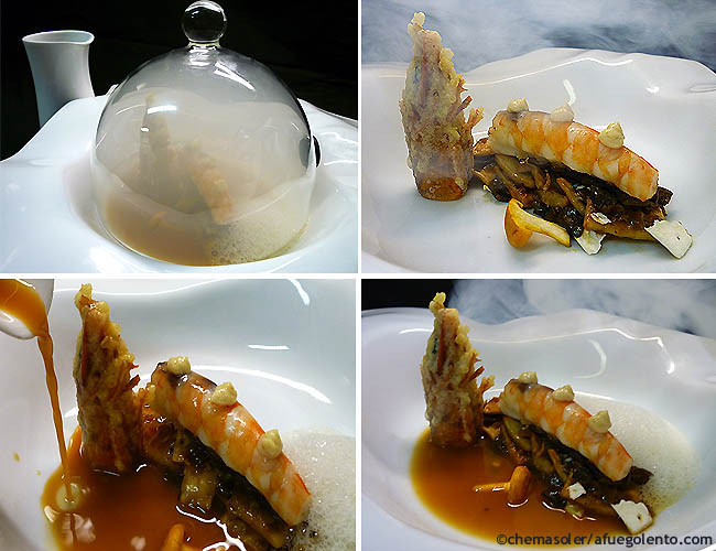 Gazpacho manchego de langostinos, de Chema Soler