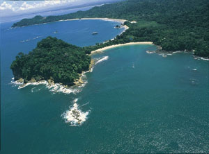 Vista aérea de Manuel Antonio