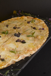 Cocapizza de mozzarella