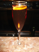 Aromatizar finalmente con piel de naranja