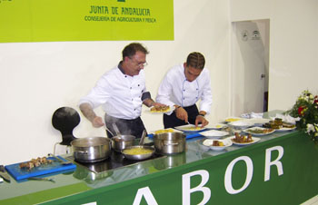 Demostración de cocina en vivo. Foto: Carlos López