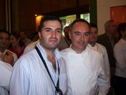Carlos López con Ferran Adriá