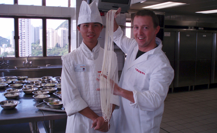 Carles Tejedor consiguió hacer noodles
