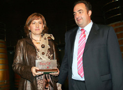 Entrega del premio Best Of Turismo Vitivinícola
