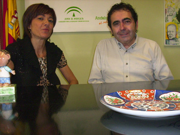 Carmen Belinchón y José Oneto, autor de la entrevista