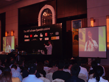 Evento del Art of new Spanish cuisine
