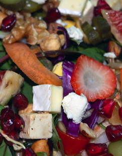 Detalle de una ensalada de Dani Albors