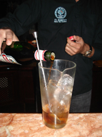 Una parte de Martini rojo