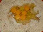 Los huevos a la masa